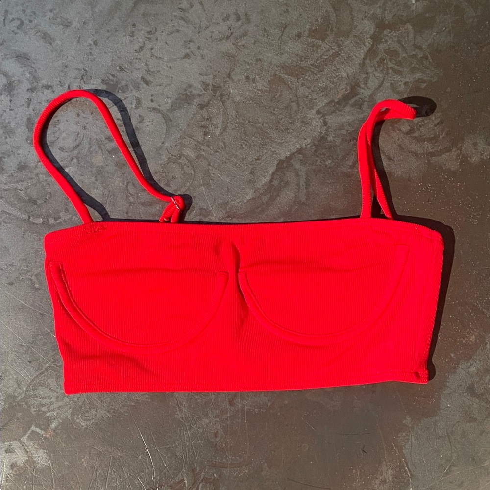 Brandy Melville Vivid Red Bandeau